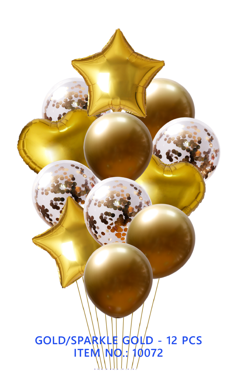 GOLD/SPARKLA GOLD – 12 PCS