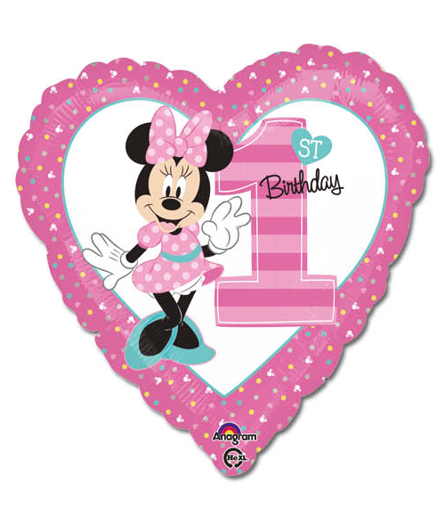 18" MINNIE 1ST BIRTHDAY