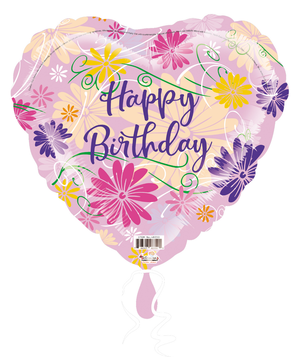 31H HAPPY BIRTHDAY FLORAL LAVENDER BACKGROUND