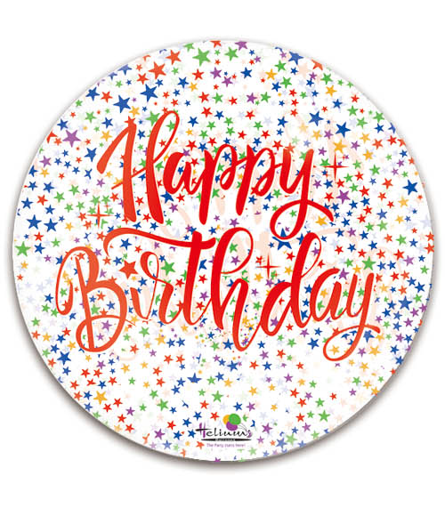 20″ BUBBLZ HAPPY BIRTHDAY COLORFUL DANCING STARS
