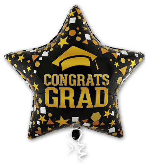 31S CONGRATS GRAD CAP GLITTER & CONFETTI