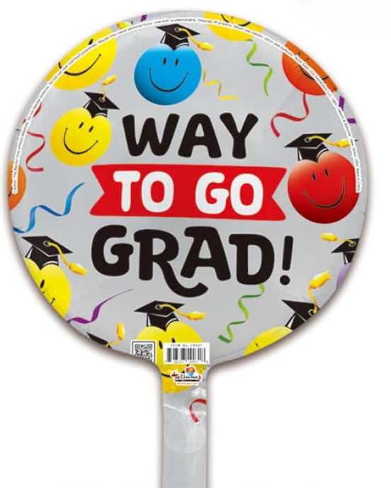 9C CONGRATS GRAD COLORFUL STARS (10pcs/pack)