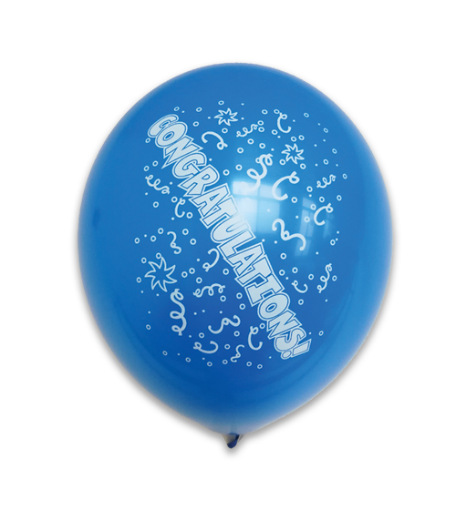 12" 8Ct Congratulations Assorted