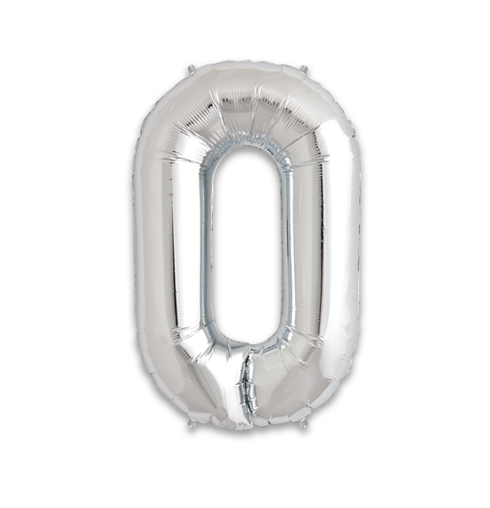 14" Silver Letter O