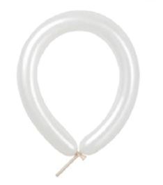 T260″ PEARLIZED BALLOONS 50CT – WHITE