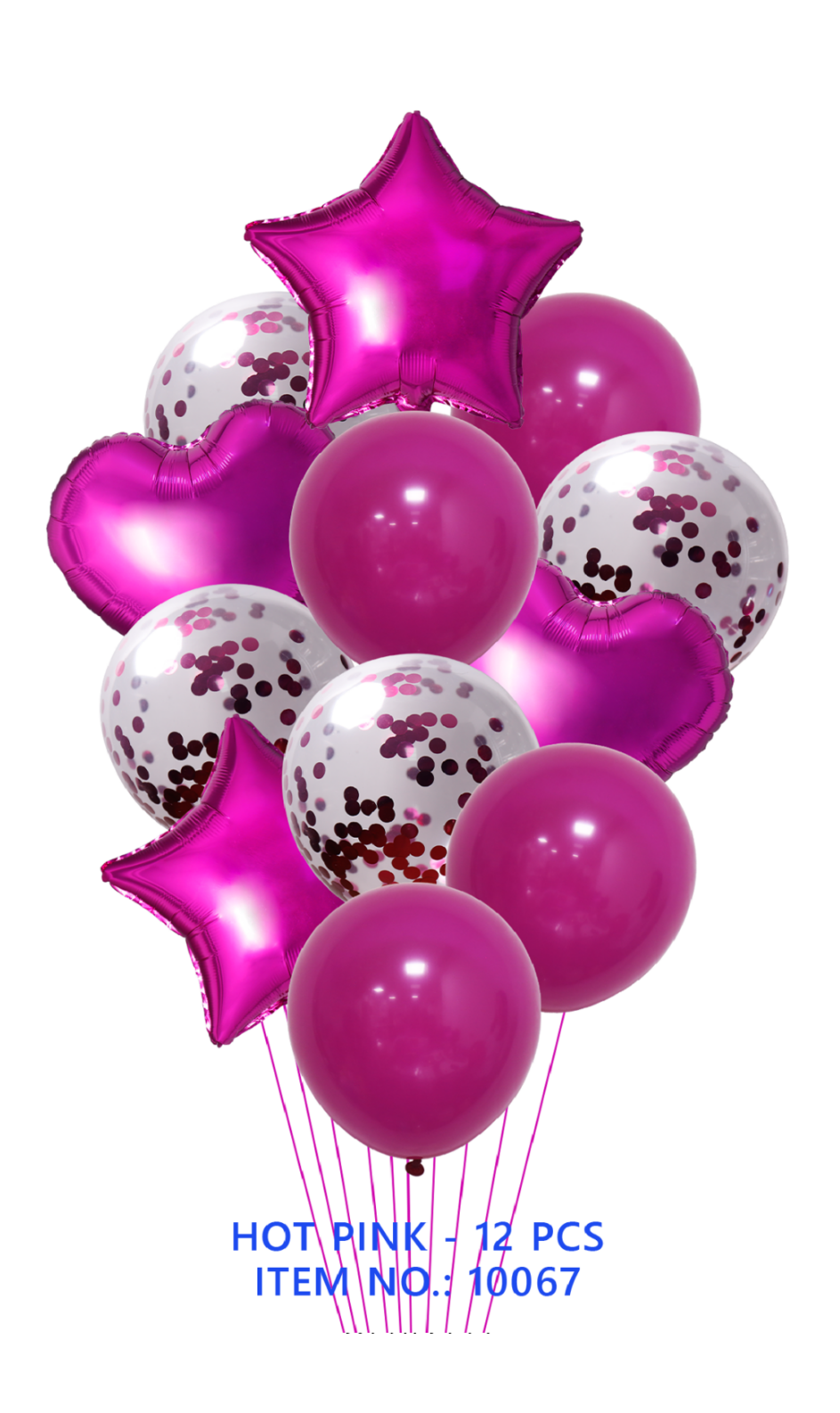 HOT PINK – 12 PCS