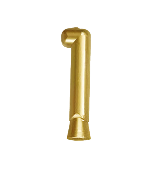 #1 GOLD NUMBER CANDLE