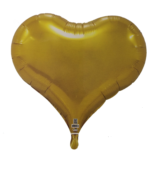 18" Gold Jolly Heart
