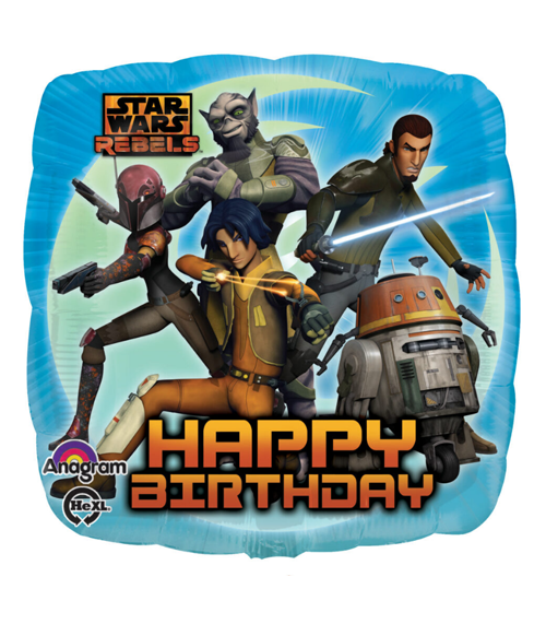 18SQ STAR WARS REBELS HAPPY BDAY