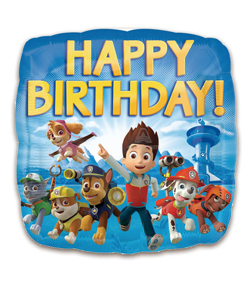 18SQ PAW PATROL HAPPY BIRTHDAY