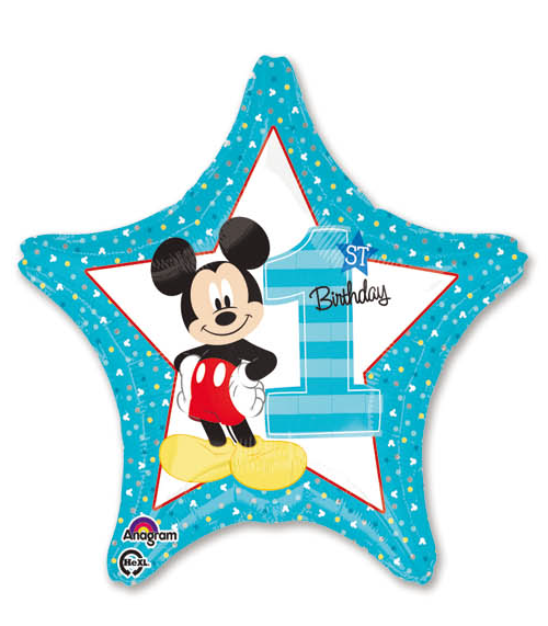 18" MICKEY 1ST BIRTHDAY