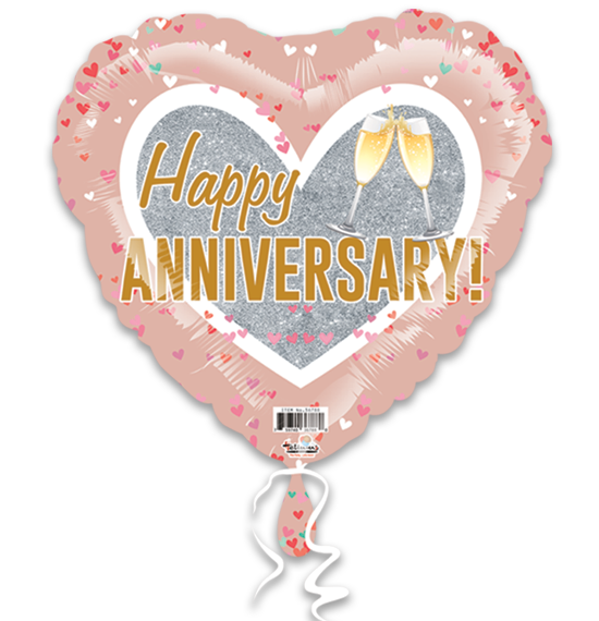 Happy Anniversary Champagne Glasses!