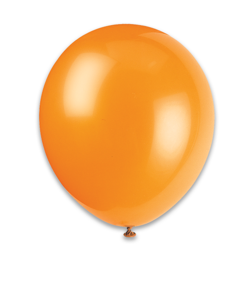 12" Latex Balloons 10CT - Orange