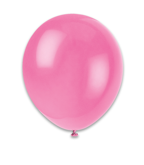 12" Latex Balloons 10CT - Hot Pink