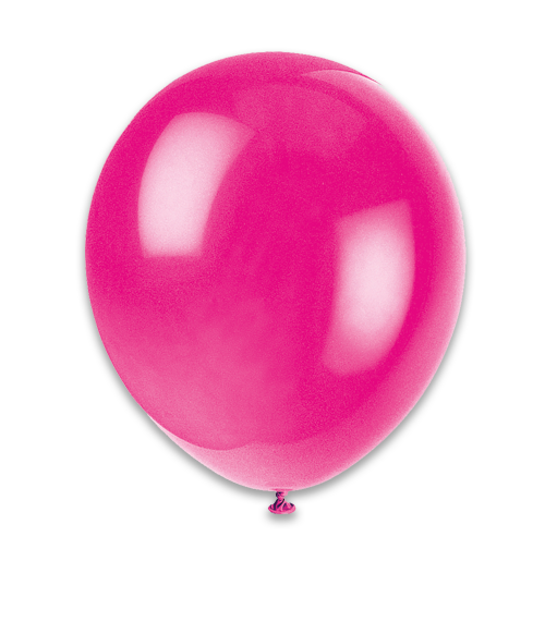 12" Latex Balloons 10CT - Magenta