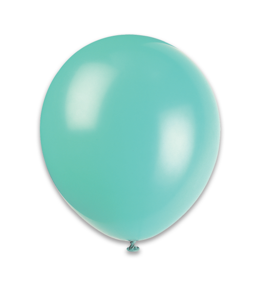 12" Latex Balloons 10CT - Aqua