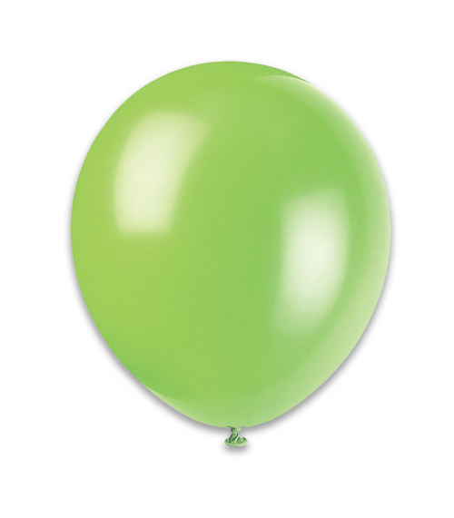 12" Latex Balloons 10CT - Lime Green