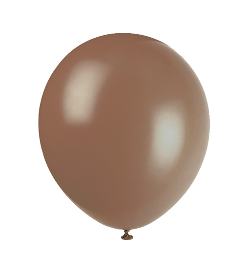 12" Latex Balloons 10CT - Brown