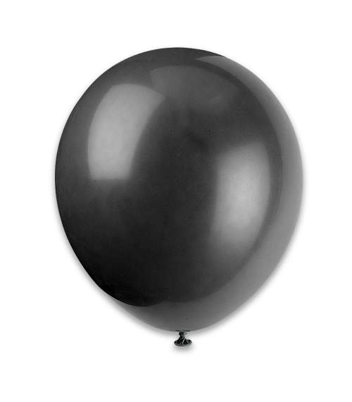 12" Latex Balloons 10CT - Black