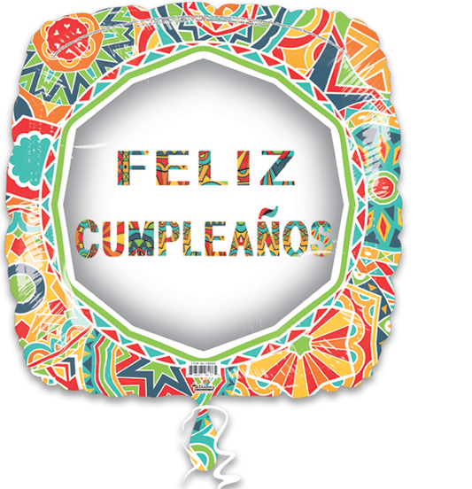 Feliz Cumpleanos Mexican Pattern