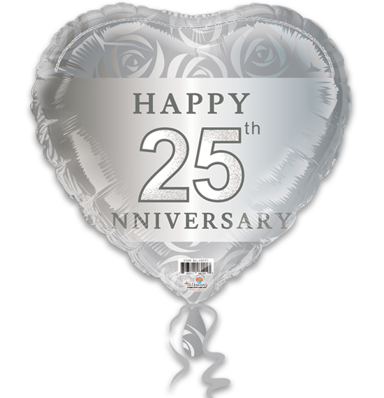 25th Anniversary Silver