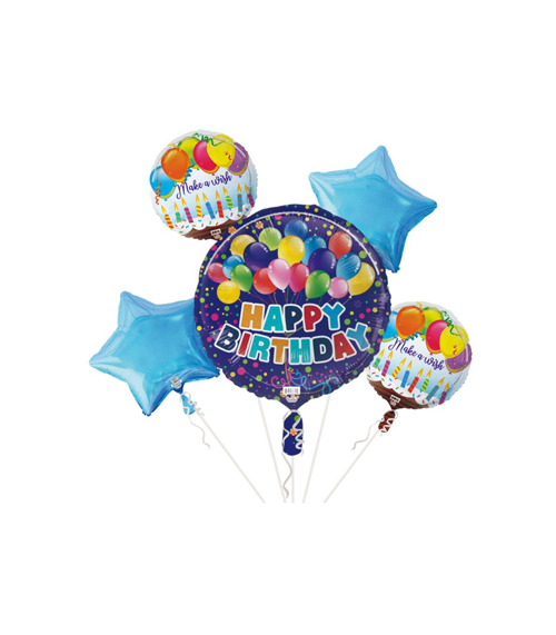 BQT HAPPY BIRTHDAY BALLOONS ROUND