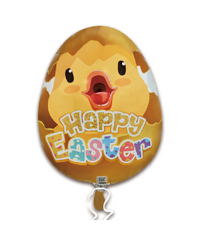 Happy Easter Hatching Egg Chick