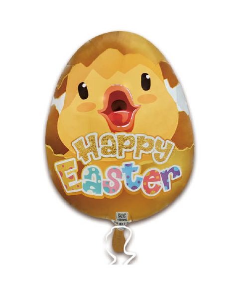 Happy Easter Hatching Egg Chick