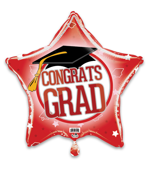 Red Congrats Grad!