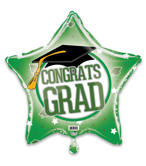 Green Congrats Grad!