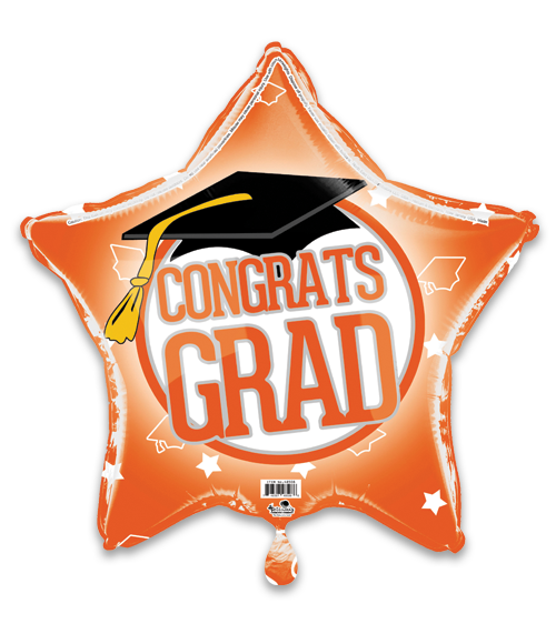 Orange Congrats Grad!