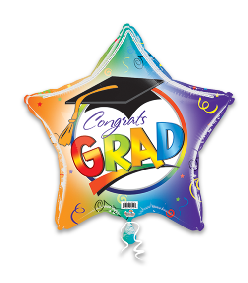 Multicolor Congrats Grad Cap