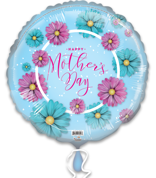 Happy Mother's Day Floral Blue