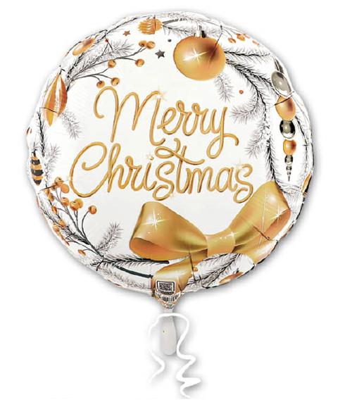 Merry Christmas Gold Ornaments