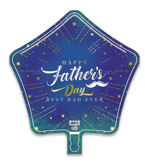 Happy Father's Day Best Dad Ever Blue Glitters