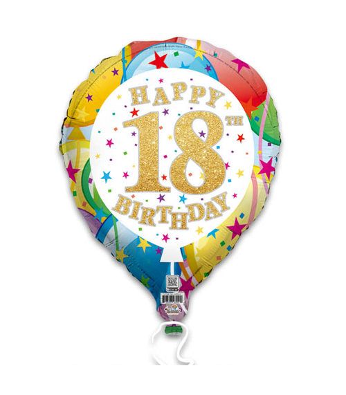 20LS Happy Birthday 18Th Latex Shape