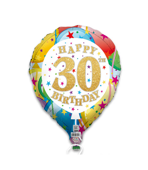 20LS Happy Birthday 30th Latex Shape