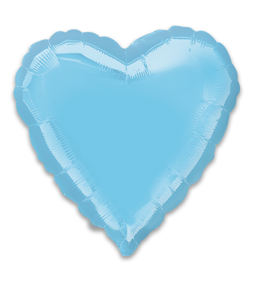 18" Light Blue Heart