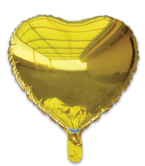 18" Gold Heart