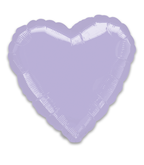 18" Lilac Metallic Heart