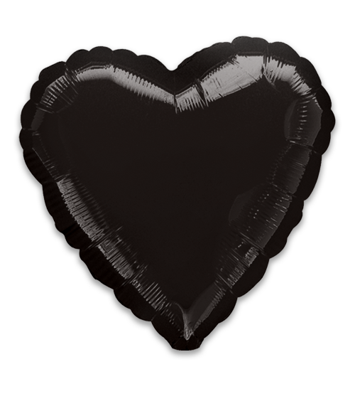 18" Black Heart