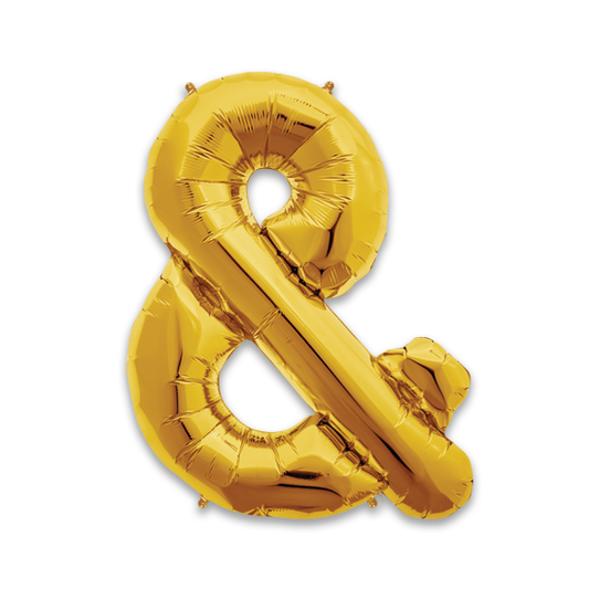 14" Gold Ampersand