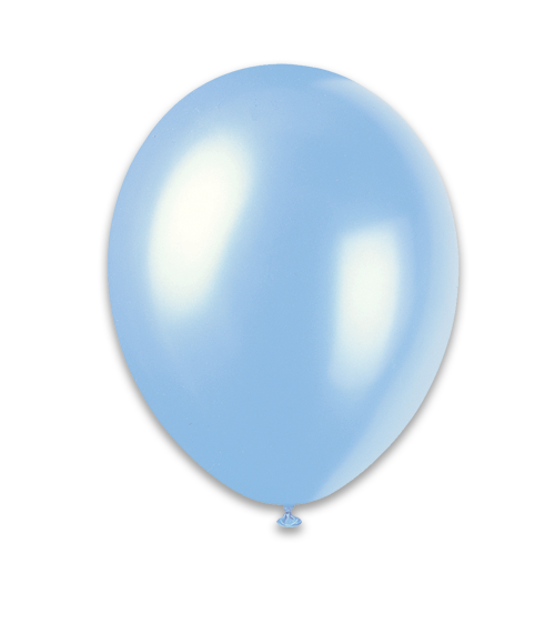 12" Pearlized Balloons 8Ct - Light Blue