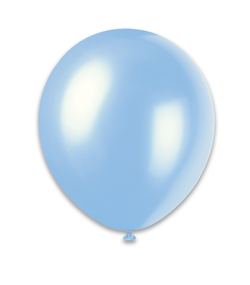 12" Pearlized Balloons 8Ct - Baby Blue