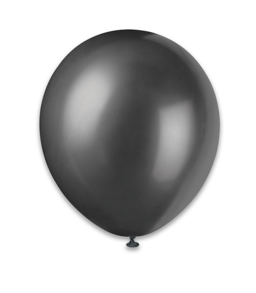 12" Pearlized Balloons 8Ct - Black