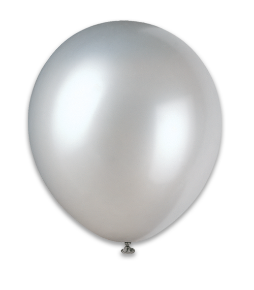 12" Pearlized Balloons 72Ct -  Silver