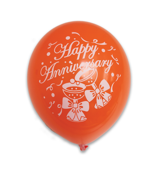 12" 8Ct Happy Anniversary Assorted