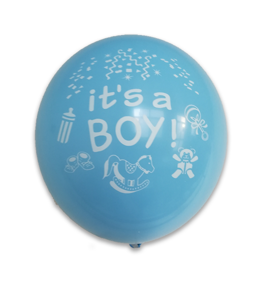 12" 8Ct It'S A Boy Baby Blue