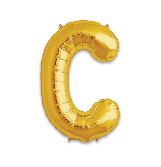 14" Gold Letter C