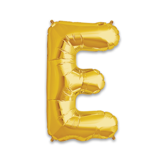 34" Gold Letter E